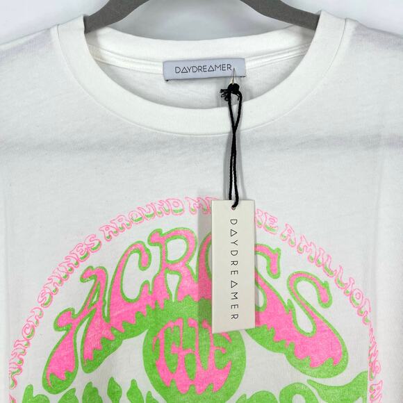 Daydreamer Across The Universe Weekend Tee Vintage White Small NWT - Picture 4 of 5
